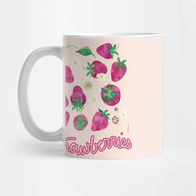 Strawberries N' Cream by Limezinnias Design